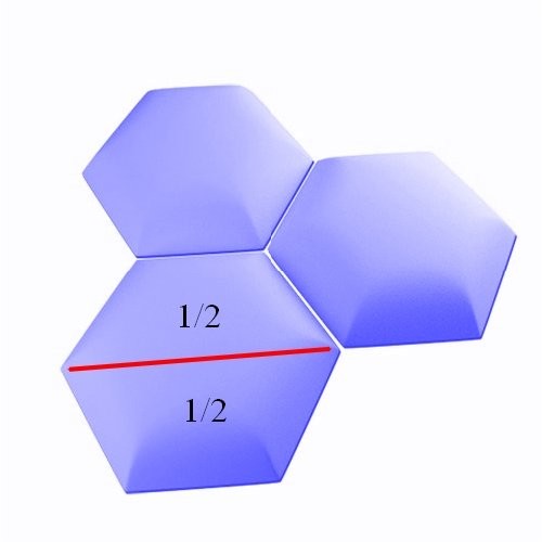 Hexagon poloviční